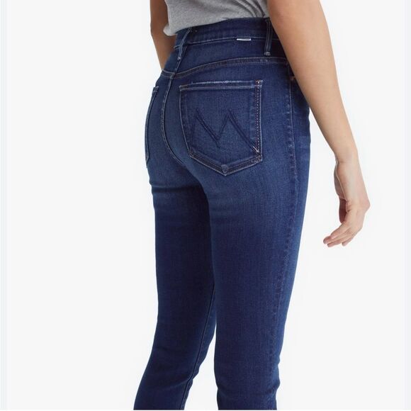 MOTHER High Waisted Looker Ankle Fray Jeans Size 25 - Picture 4 of 14